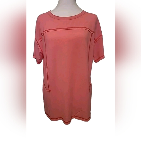 Heyson Oversized Pink T-shirt, Sz M NWT - Picture 1 of 6